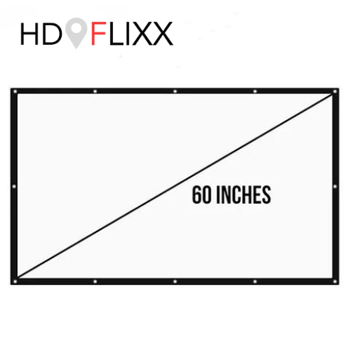 HDFlixx™ Foldable 16:9 Projector Screen (60 inch)